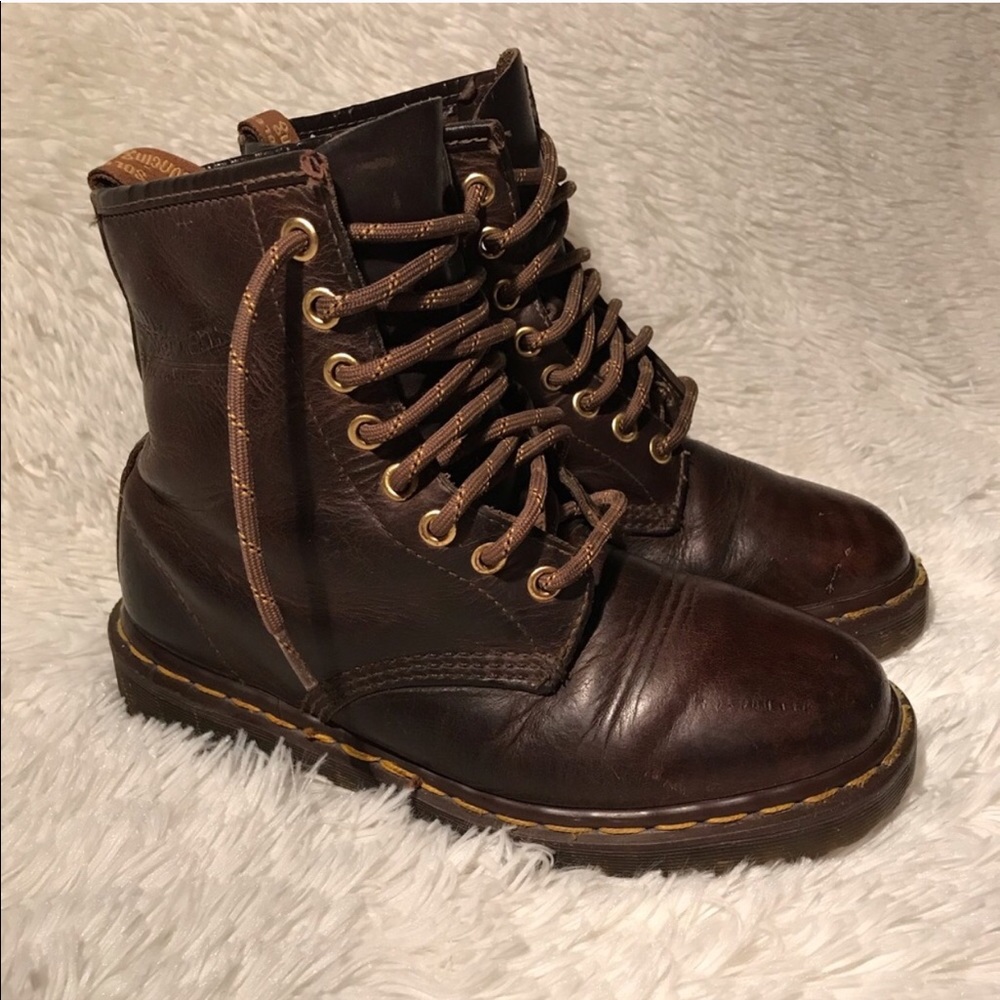 Vintage Dr Martens Boots in Dark Brown